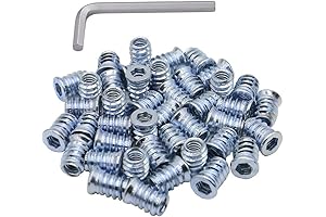 1/4-20 Hex Drive Threaded Inserts for Wood - Durable Solution for Woodworking