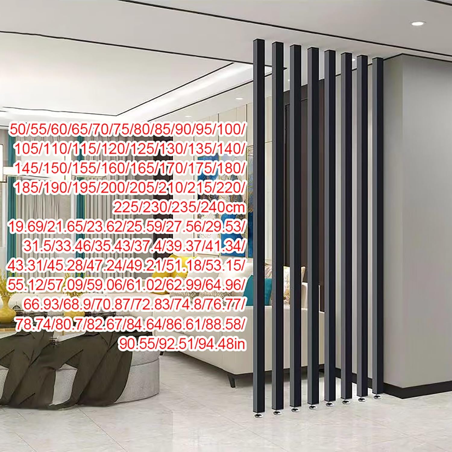 Raumteiler verstellbar - Moderne Wohndeko für Wohnzimmer & Eingangsbereich - Stilvoll mit vielseitiger Funktionalität - Platzsparendes Design