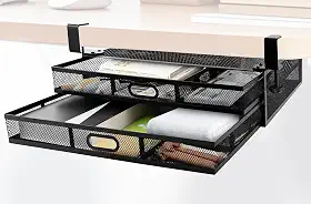 Organizador de Gaveta Sob a Mesa, Kit Escritorio, Organizador de Documentos, Acessórios e Organizadores de Escritorio Acessorios de Mesa