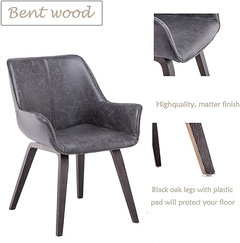 Miniatura 3 de Sillas de sala de cuero sintético, sillas de comedor