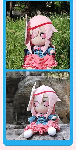 Miniatura 19 de Touhou Project - Muñeca de peluche de peluche, regalo de Navidad, regalo de cumpleaños para niños y niñas (7.8 pulgadas) Fumo Reisen Udongein Inaba