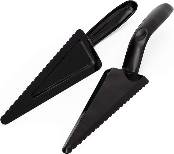 Heavy Duty, Recyclable 10 Dessert Servers 6 Pack. Perfect for Serving Pie, Cake and Pizza. Best Disposable Plastic Cutters for a Wedding or Birthday Party. Great Shovel Slicers for Catering Events
