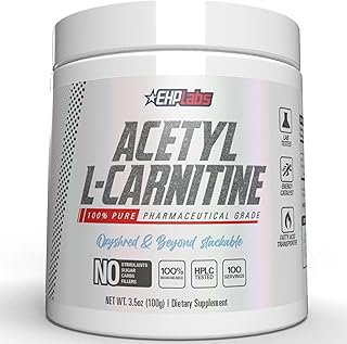 EHPlabs Acetyl L Carnitine Powder - Supports Natural Energy Production, Assists in Healthy Brain Function, Supports Heart ...
