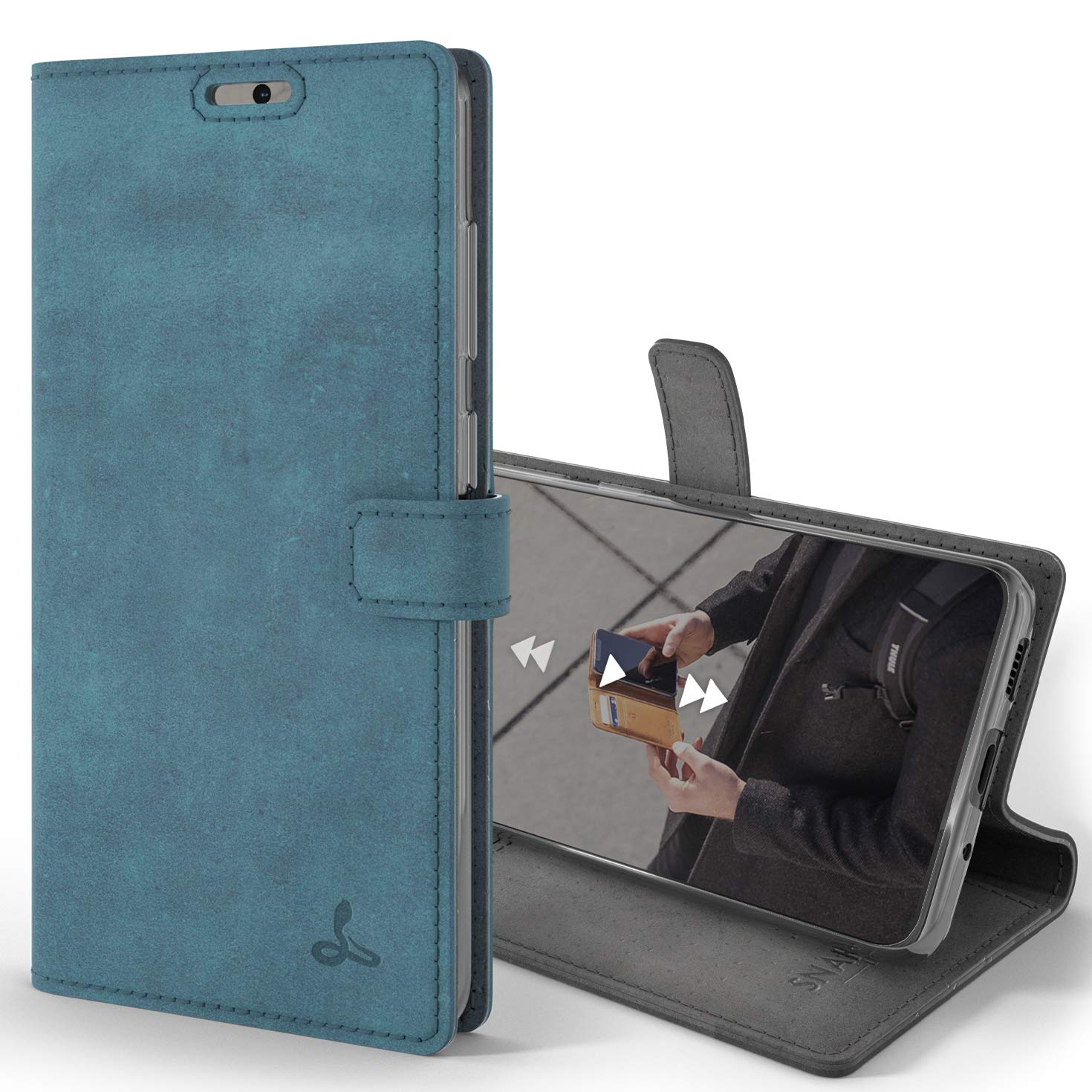 Snakehive Galaxy S20 Plus Vintage Wallet Genuine Leather Wallet