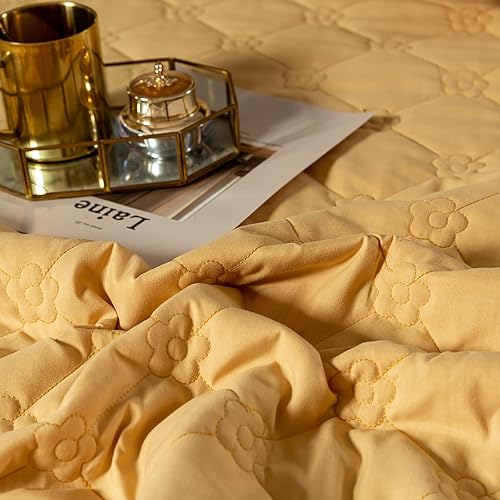 Miniatura 6 de Falda de cama de algodón, tamaño Queen, King, Cal King, sábana bajera ajustable con volantes, clip de algodón grueso, funda de cama acolchada y