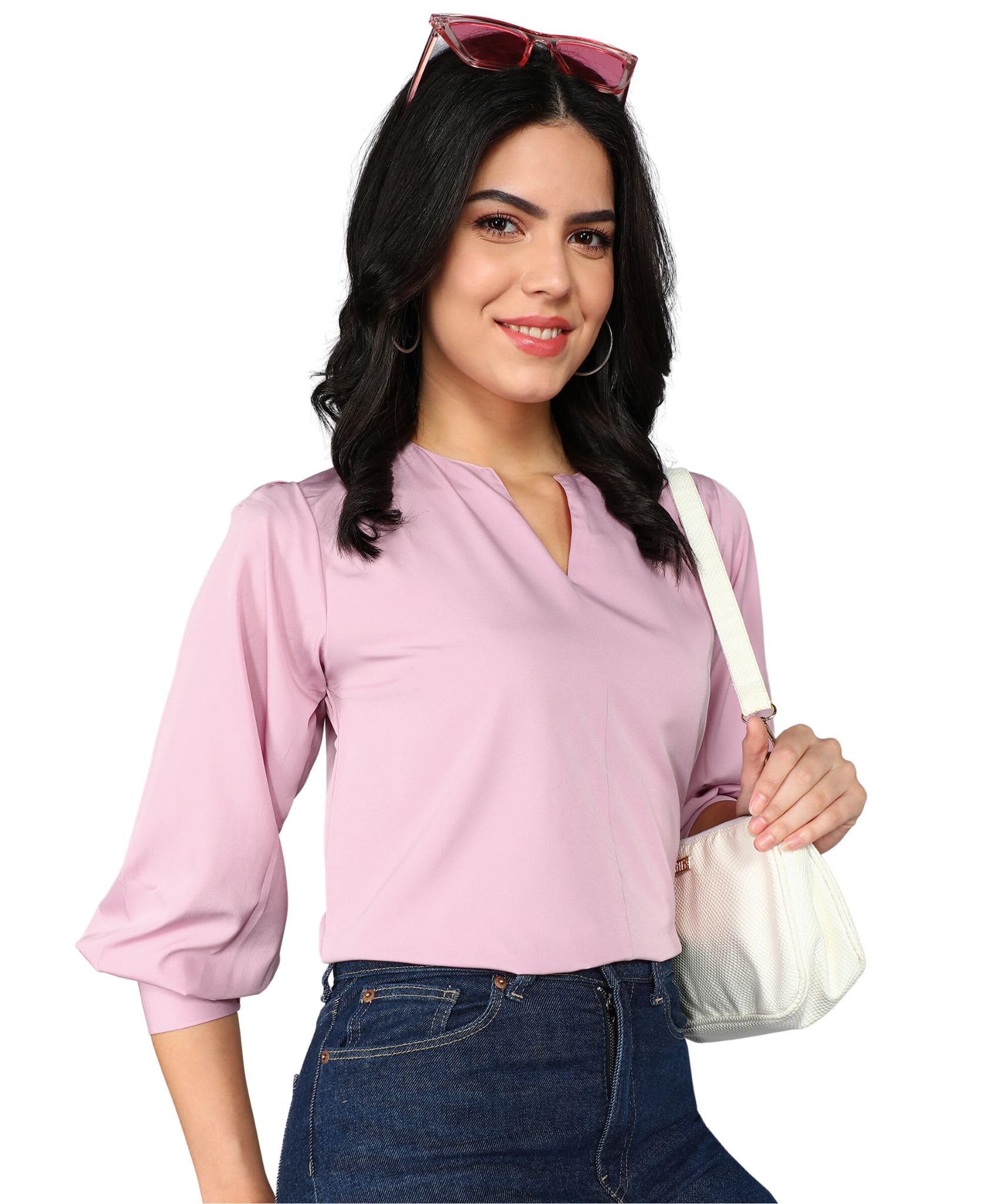 StylisticoSolid Office Top for Women's