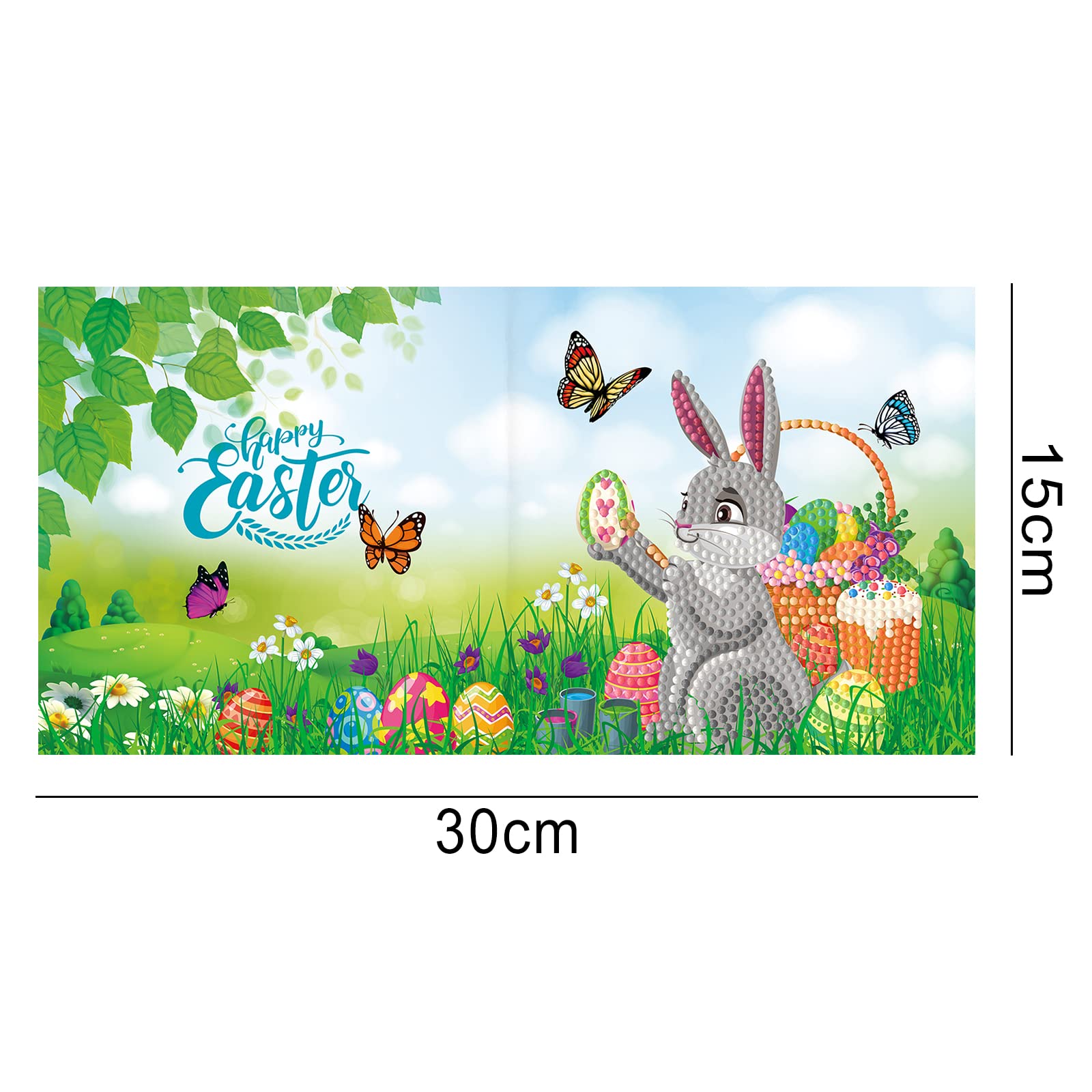 VNSTKWW 8pcs 5D DIY Diamond Painting Greeting Card - Image 3