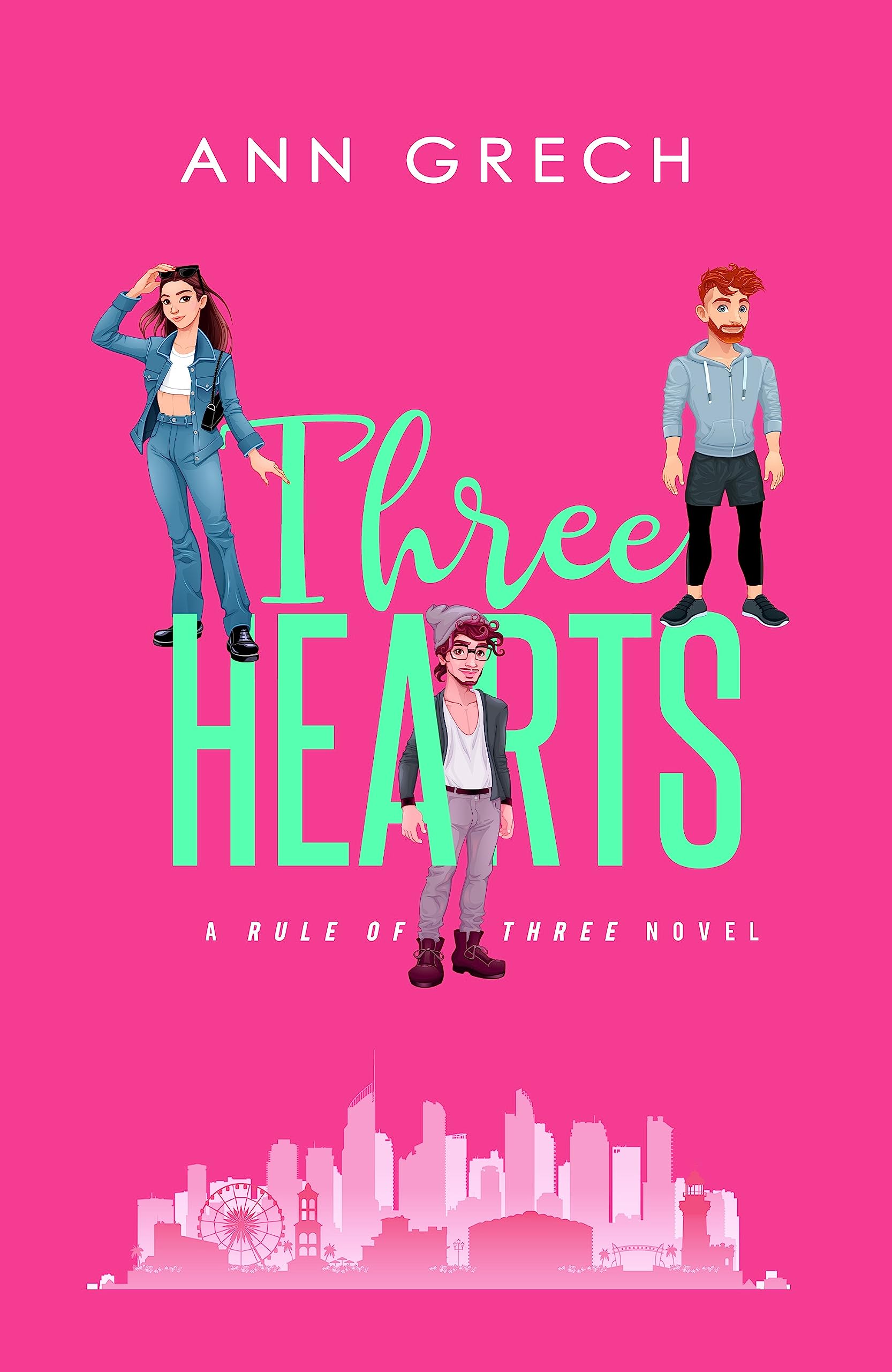 Three Hearts: An MMF Bisexual Ménage Romance Novel (Rule of Three Book 1)