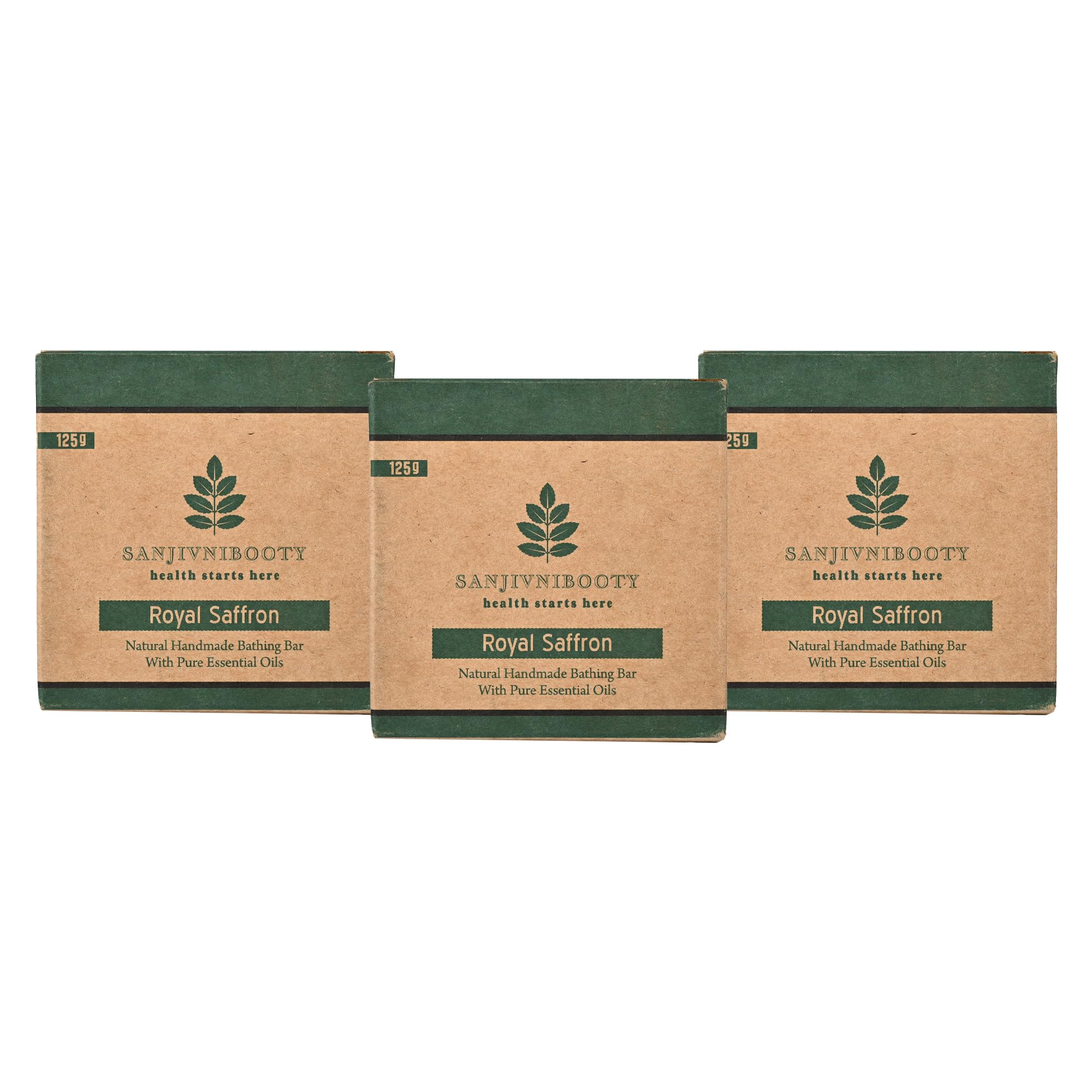 Royal Saffron Handmade Soap - Pack of 3 | Pure Kesar Extract for Natural Glow & Skin Brightening | Artisan Bathing Bar for Tan Removal & Even Skin Tone (3 x 100g)-image-44
