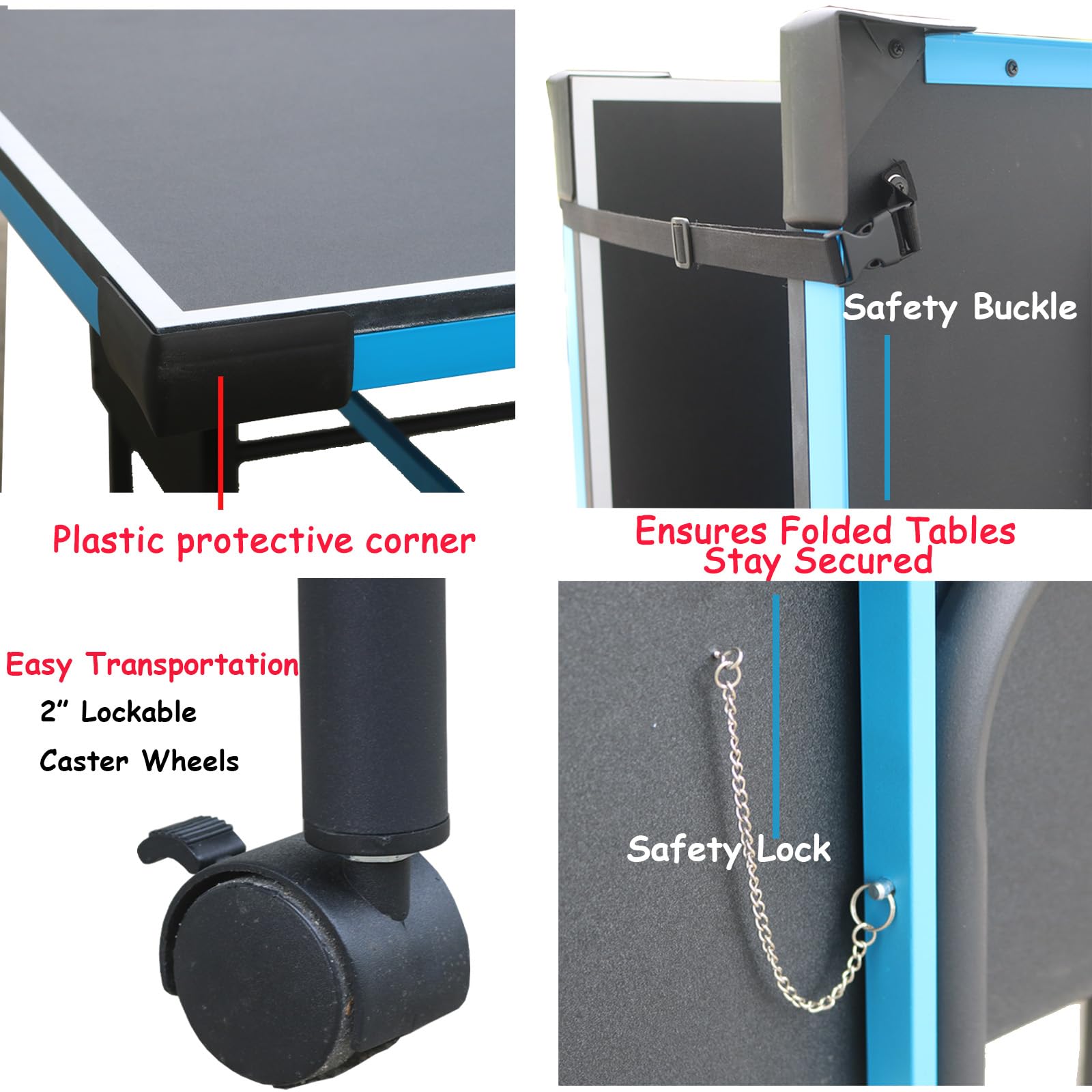 Table de tennis de table de 2,1 m pour intérieur et junior, compacte, pliable, pour l'extérieur, avec raquette de tennis de table et filet pour enfants, 210 x 117 x 76 cm