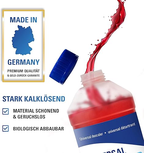 Miniatura 3 de Concentrado descalcificador universal, recipiente de 5 litros para máquinas de café y cafeteras totalmente automáticas, concentrado con indicador de