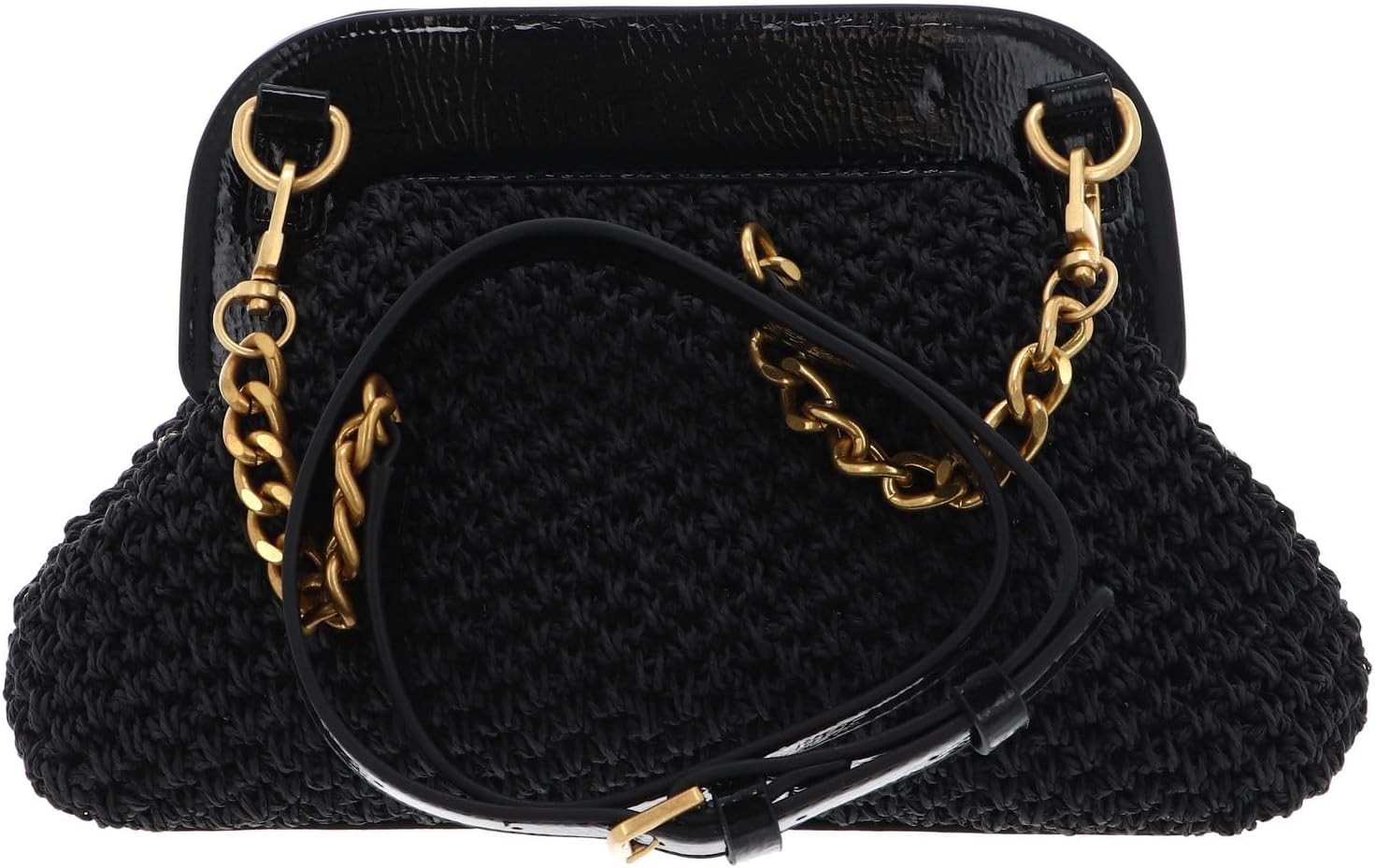 GUESS Women's Sicilia Small Frame Clutch Bag, BLA