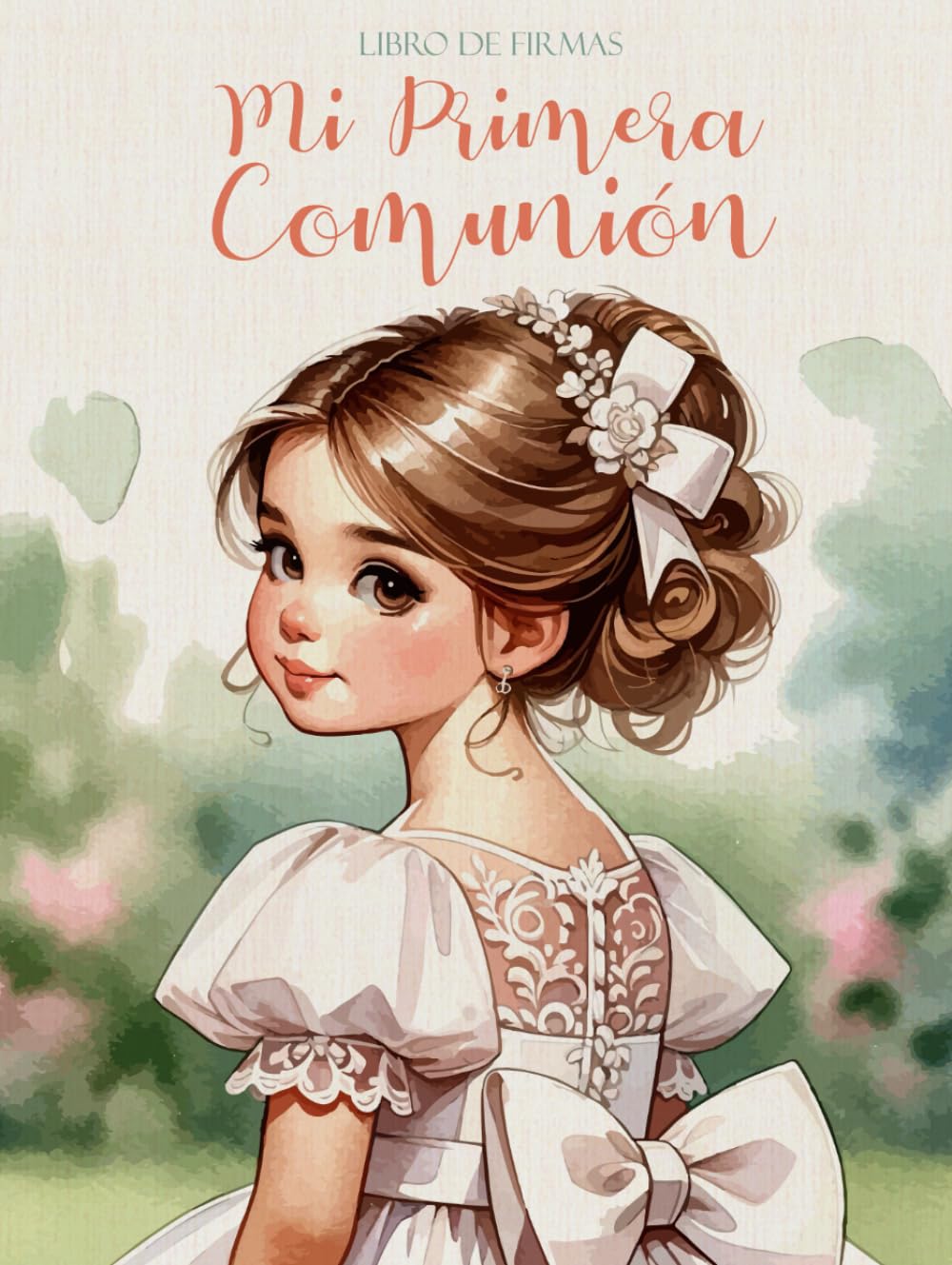 Mi Primera Comunión: Libro de Firmas y Dedicatorias - Árbol de Huellas, Álbum de Fotografías y Recuerdos - Regalo Ideal para comuniones de Niñas