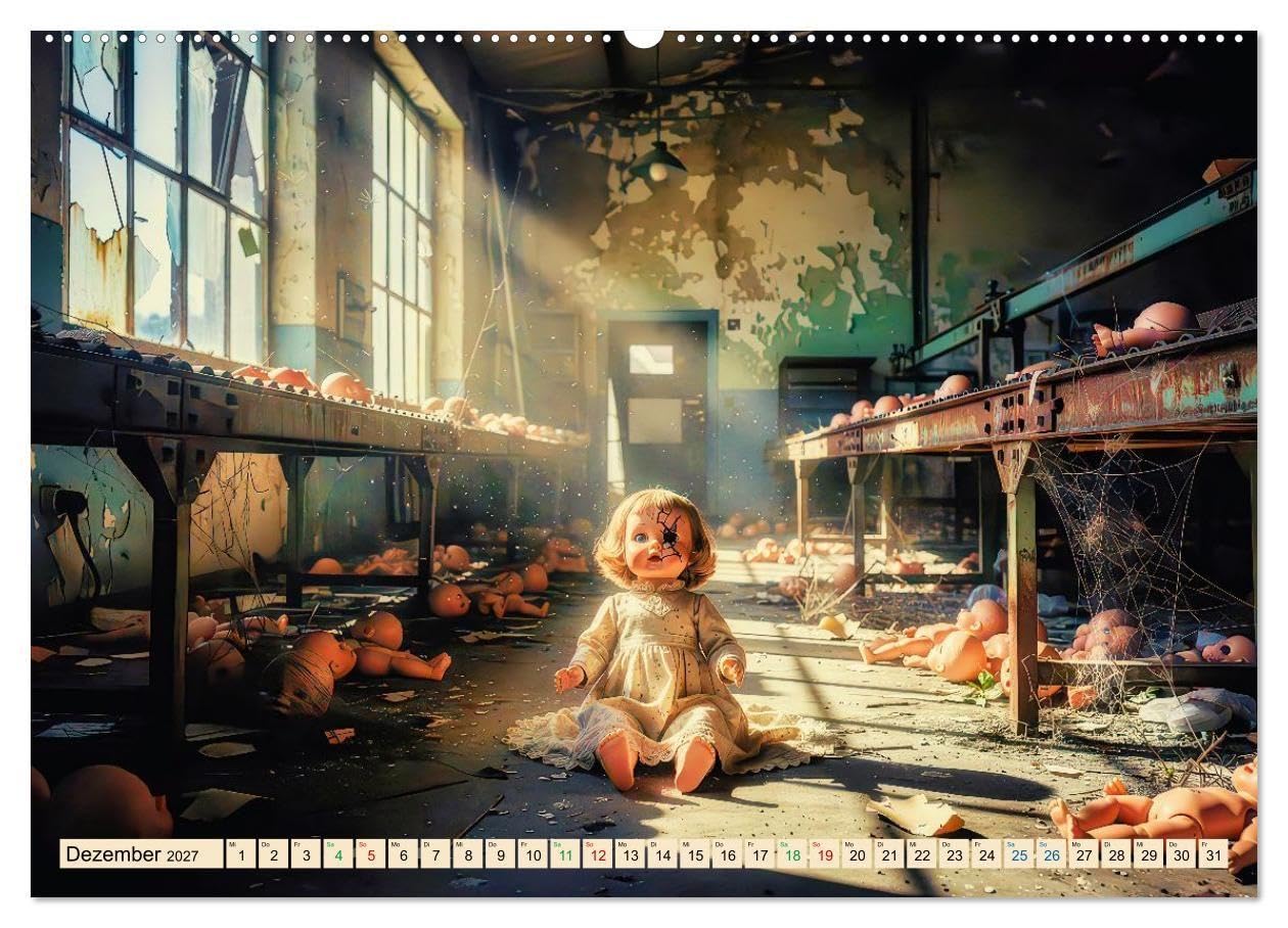 Lost Places - Stille Zeugen der Vergangenheit (Wandkalender 2027 DIN A2 quer), CALVENDO Monatskalender: Die Poesie verlassener Orte.