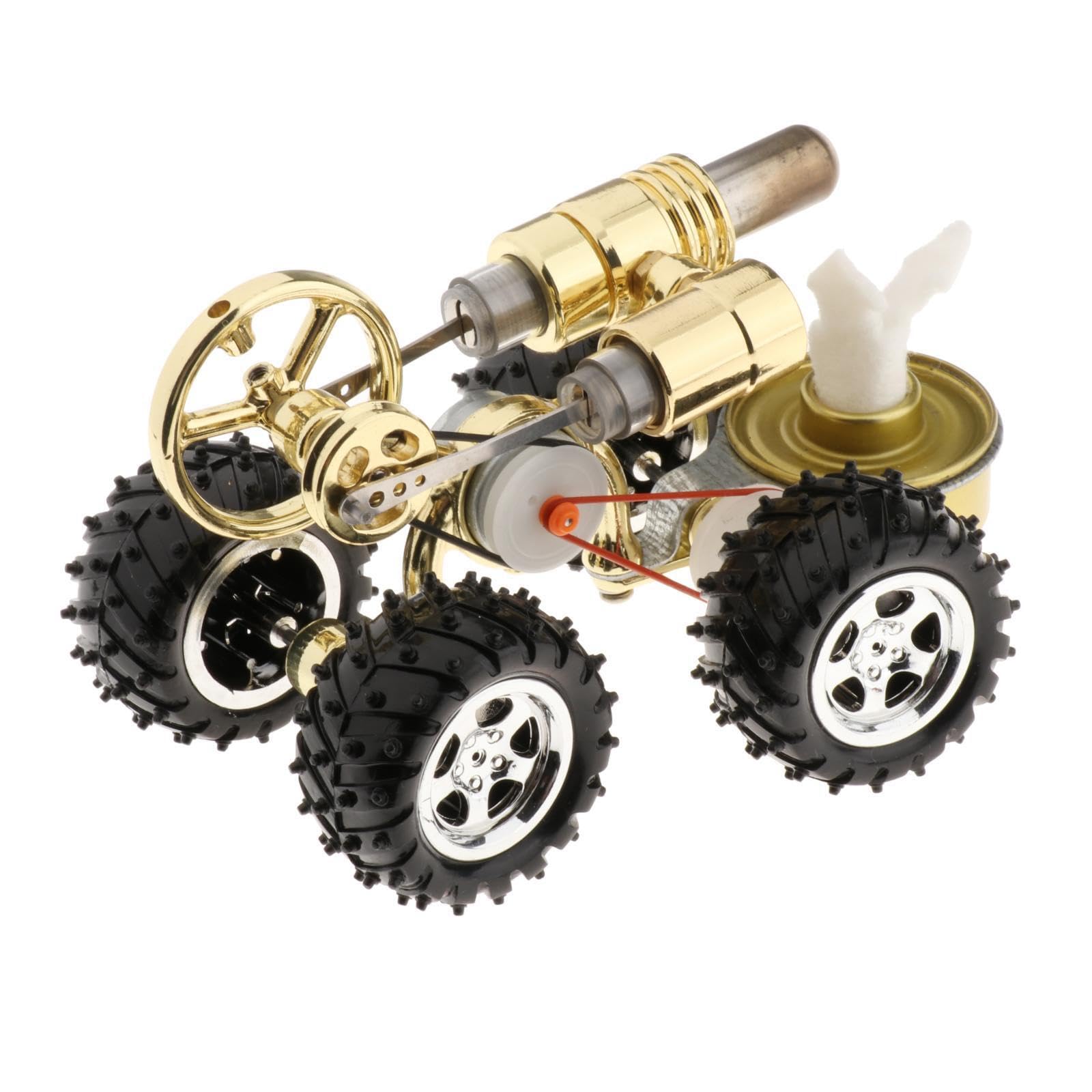 Kit di mini motore Stirling, modello funzionante, strumenti educativi in metallo, regali per giovani innovatori, ingranaggi che ruotano sotto l'azione