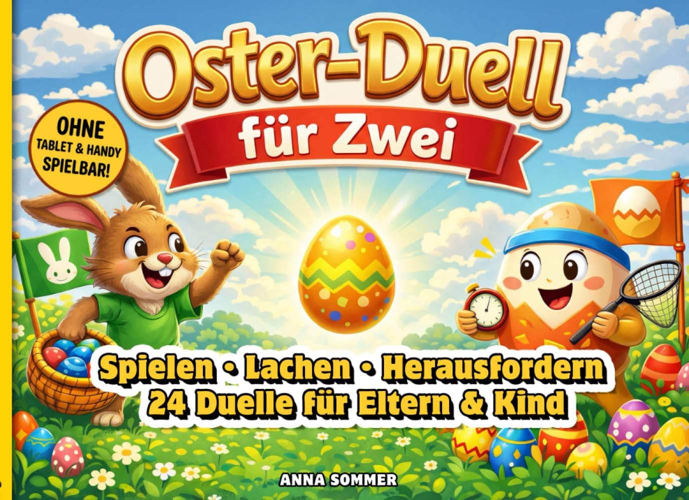 Osterspiele für Kinder – Oster-Duell für Zwei: Spielerische Duelle, Challenges & Oster-Spiele für eine gemeinsame Zeit zwischen Eltern & Kind