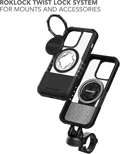 Miniatura 6 de Rokform - Funda de cristal compatible con iPhone 14 Pro con doble imán y MagSafe + paquete de 2 protectores de pantalla (transparente)