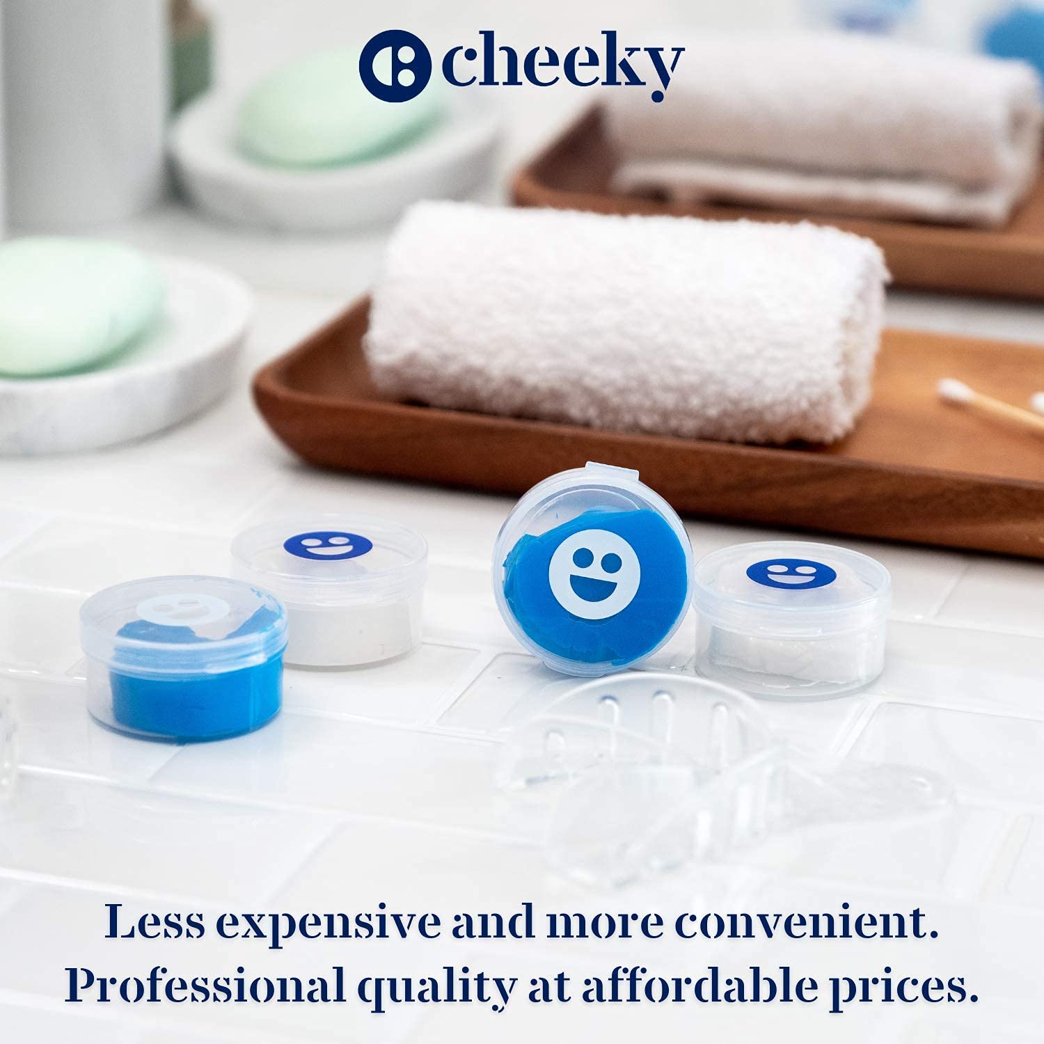 Cheeky At-Home Custom Night Guard Kit - Create The Best Fitting Dental Grade Mouth Guards for Grinding Teeth (Bruxism) & TMJ Relief Night Guard : Beauty & Personal Care