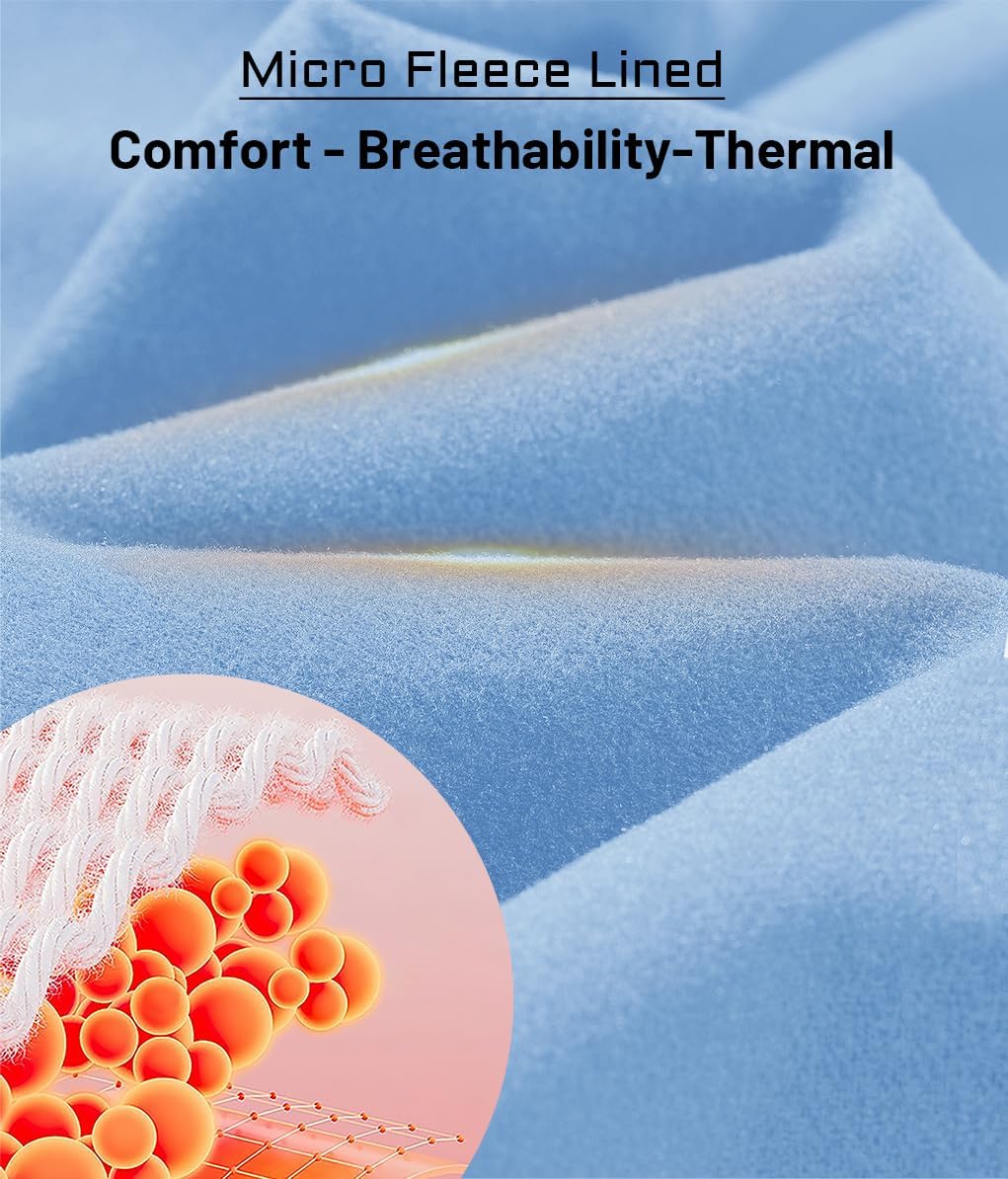 MAGCOMSEN Men's Quarter Zip Pullover Long Sleeve Sweatshirts Fleece Lined Golf Pullover Thermal Gym Workout Tops - Image 3