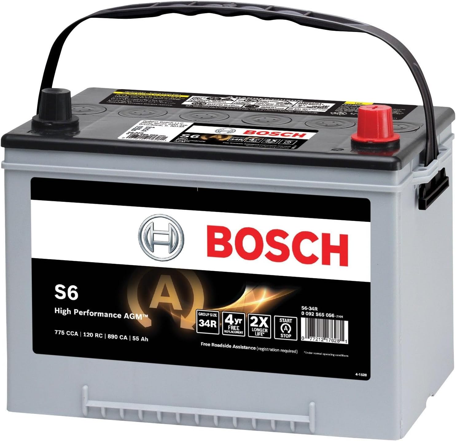 Bosch S6-34R Vehicle Battery Bosch High Performance Starter Battery