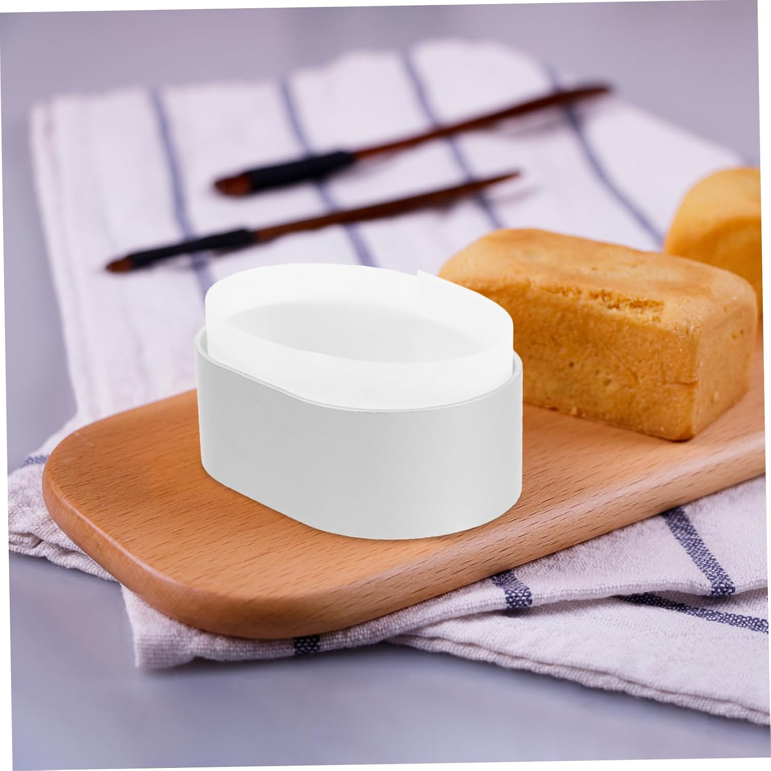 SOLUSTRE Aluminum Alloy Cheese Cake Molds Baking Cake Molds Non-stick Oval Shape Set of 1 Easy Release