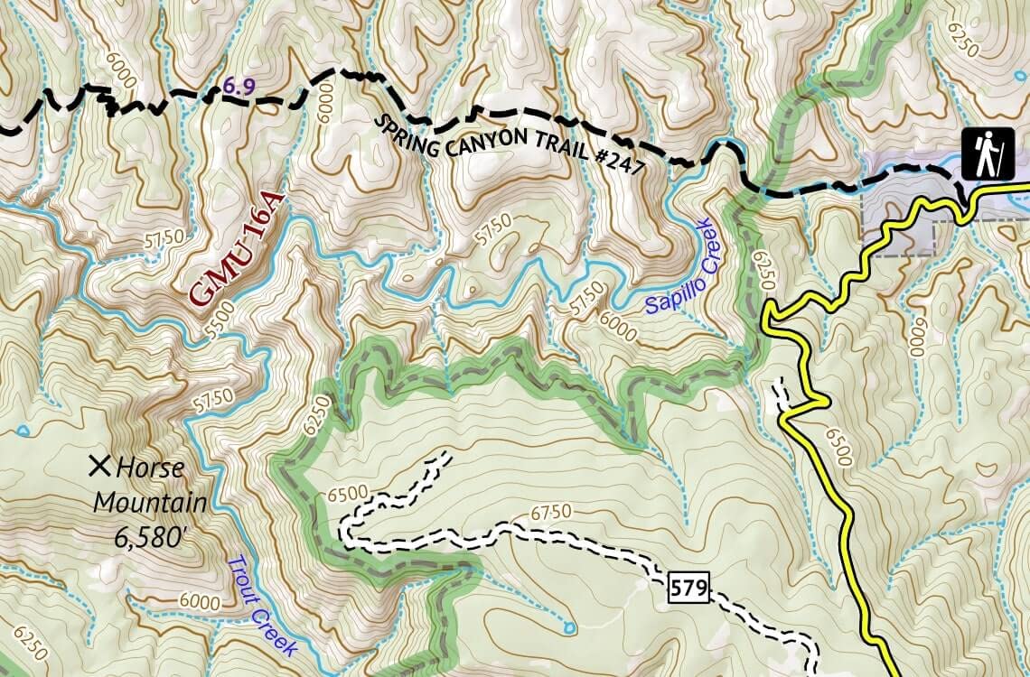 Outdoor Trail Maps Gila Wilderness East and West Pack - New Mexico Hiking (2023)