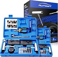 Vista 7 de AUTOWN Kit de reparación de neumáticos, kit de 68 piezas de tapones de neumáticos resistentes, herramientas universales de reparación de neumáticos