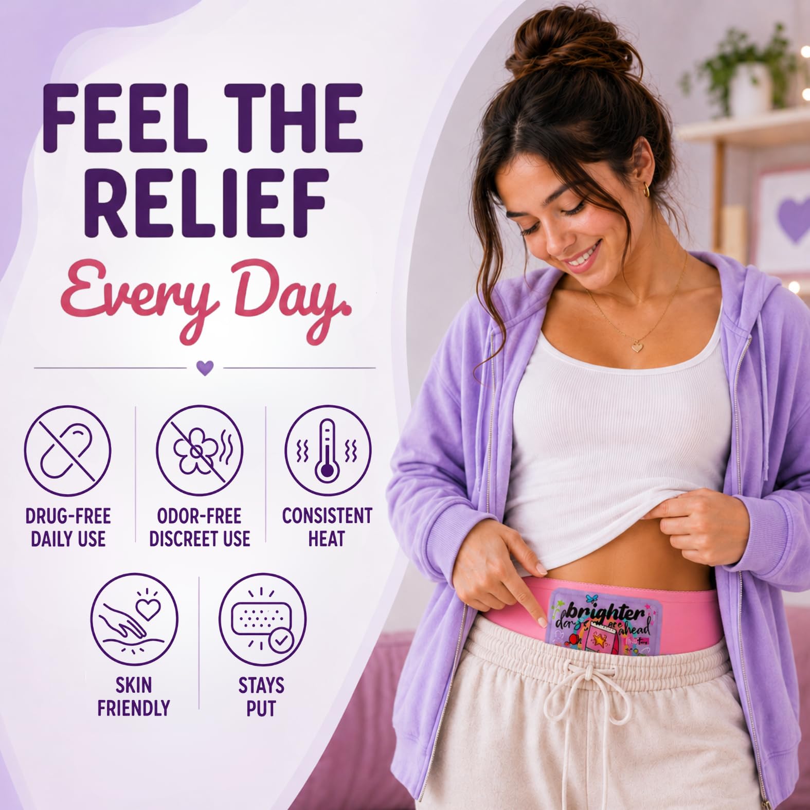 Heating Patches for Period Cramps, Teens & Women – 9 Count — Amazon image 7