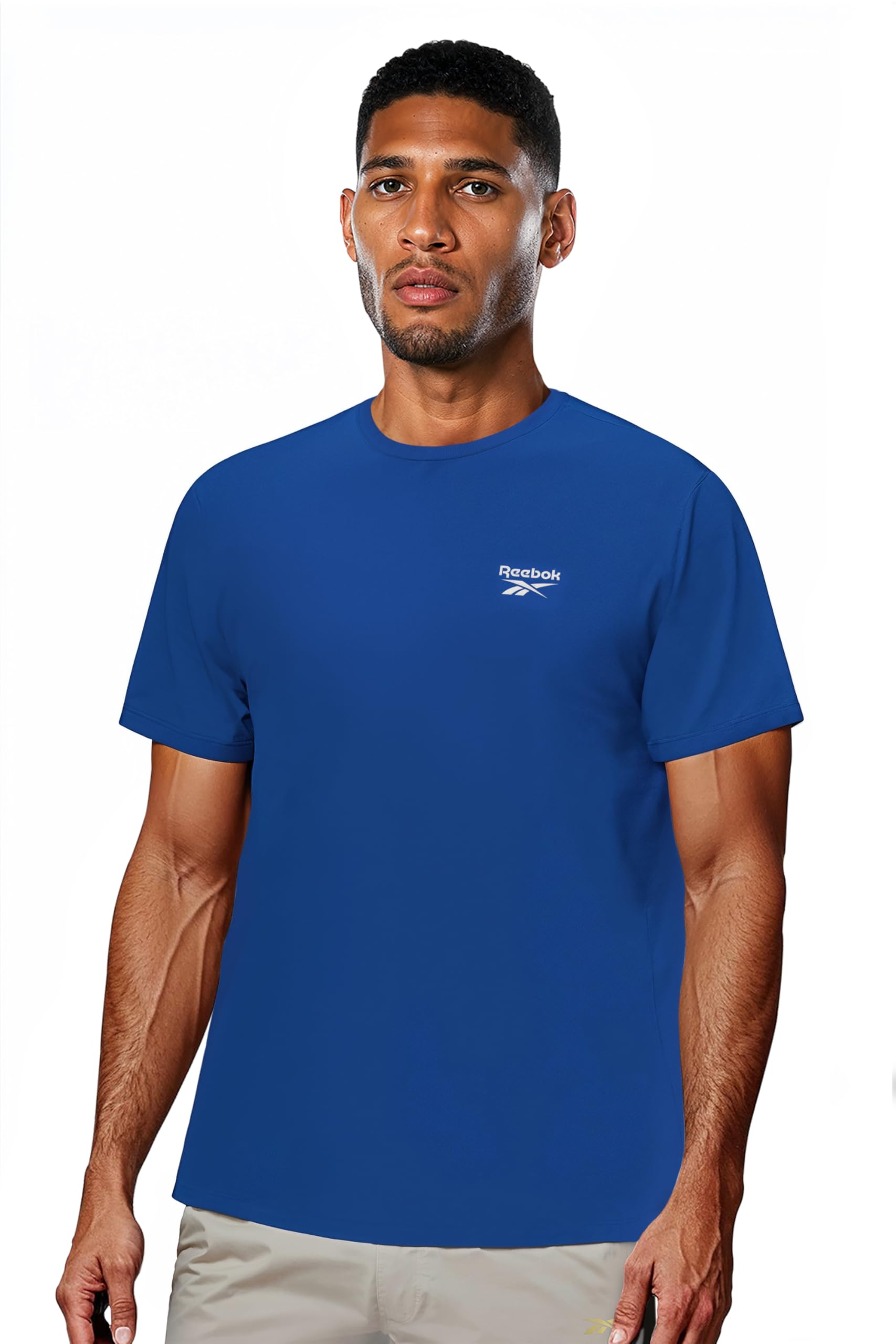 Round Neck Reebok Polyester T Shirts Reebokmens T Shirt Training