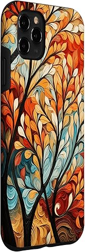 Miniatura 3 de iPhone 11 Pro Max Otoño y otoño, hojas y árboles coloridos, funda de color de otoño