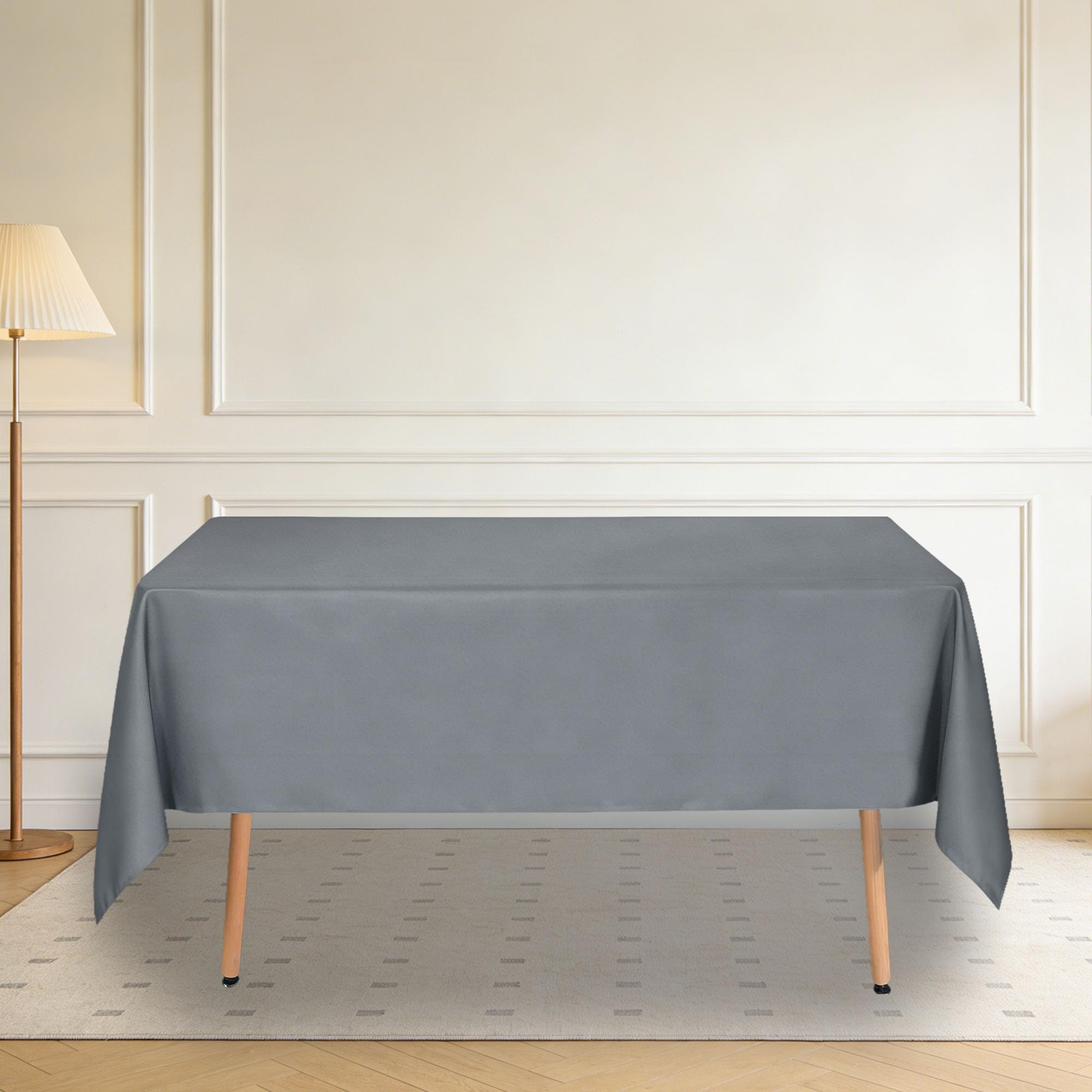 Nappe de Noël et repas de fête grise imperméable pour salle à manger
