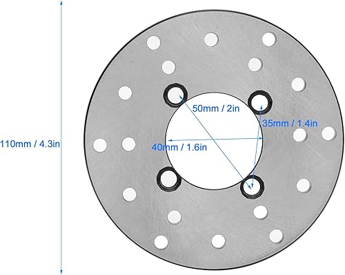 Miniatura 2 de Placa de freno de disco, rotor de freno de disco para scooter Dirt Bike Kart Pocket Bike OffRoad Motorcycle