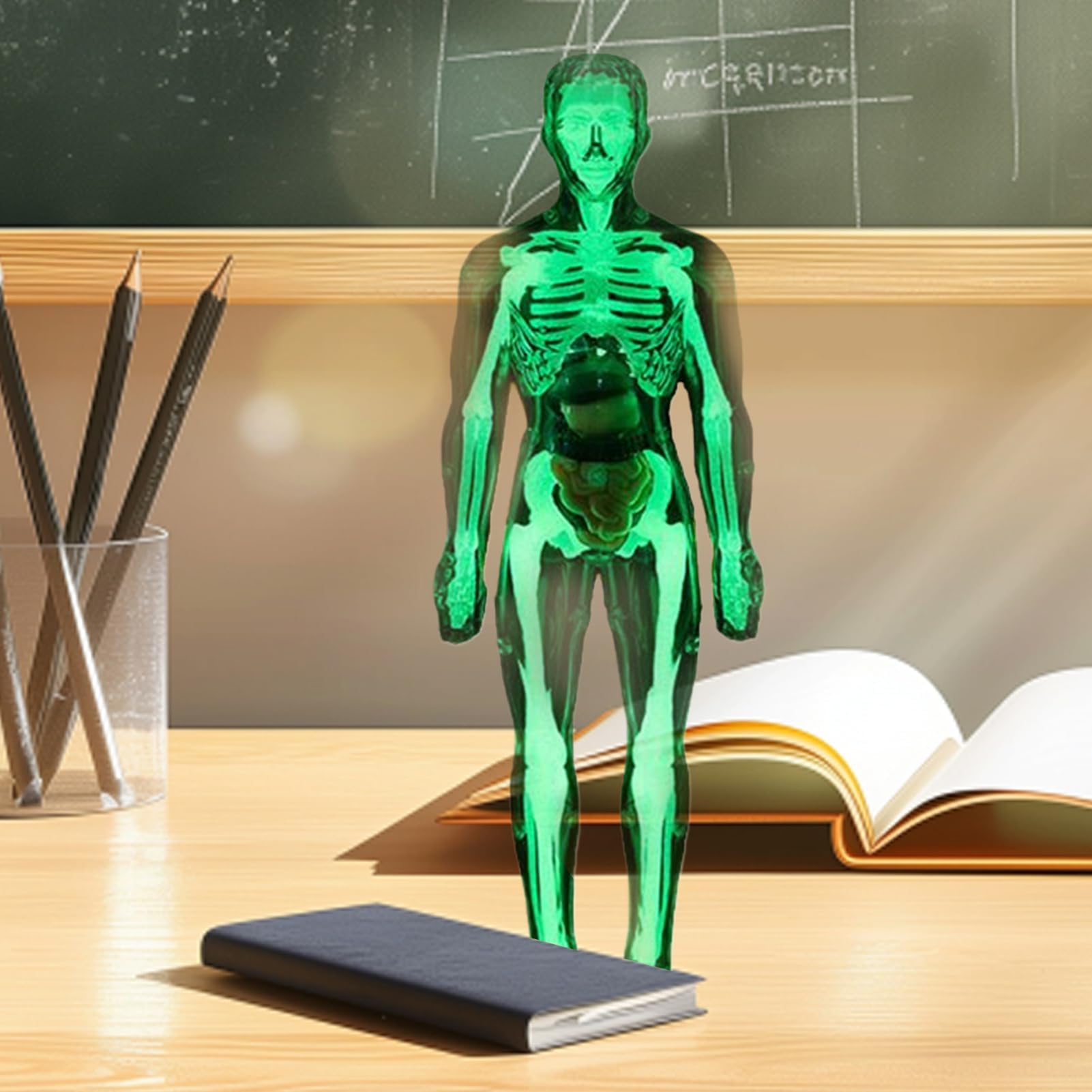 Zabawki anatomiczne dla - Naukowy model ludzkiego ciała, interaktywna figurka szkieletu do nauki w domu