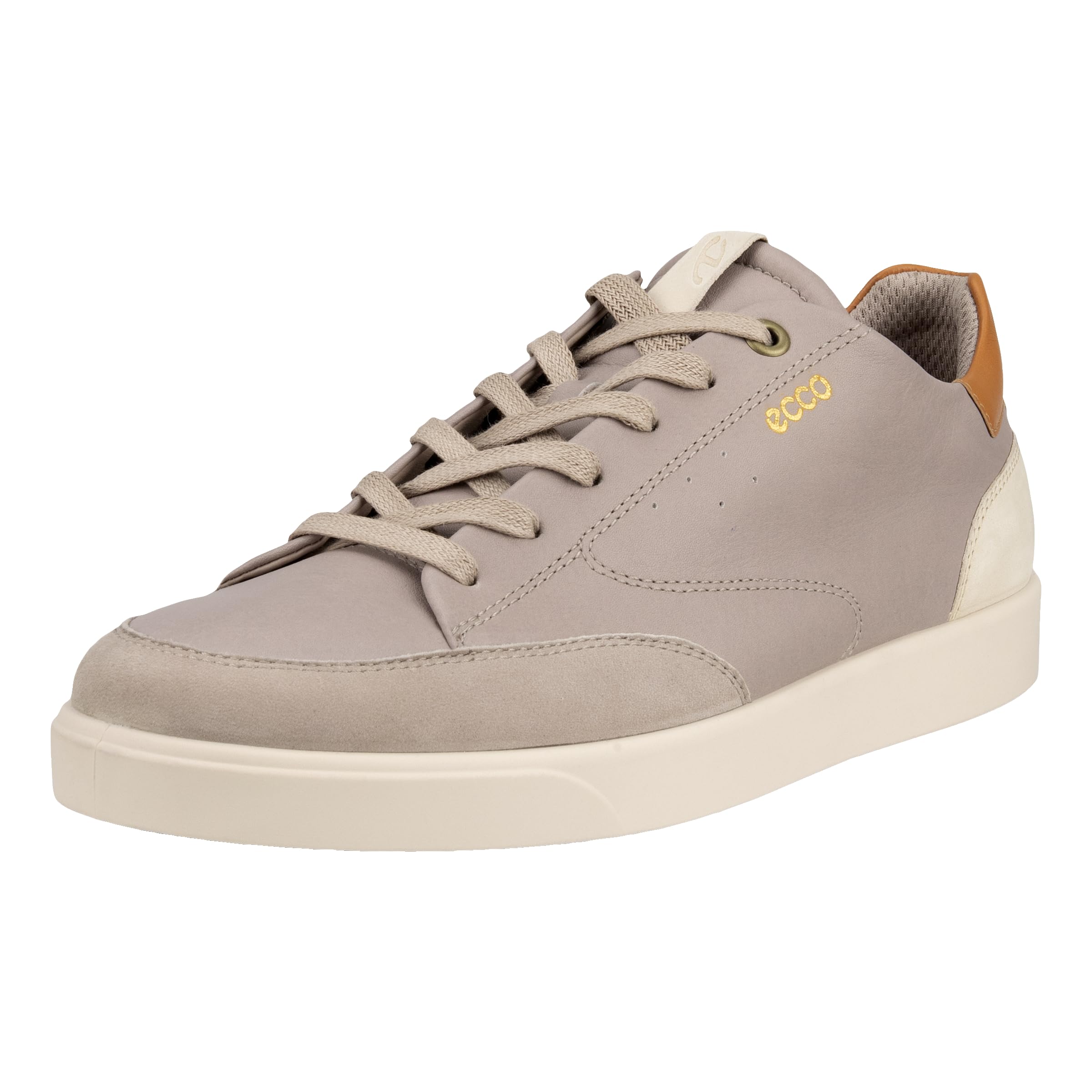 ECCO Women's Street Lite Court Sneaker, Grey Rose/Grey Rose/Limestone, 10-10.5