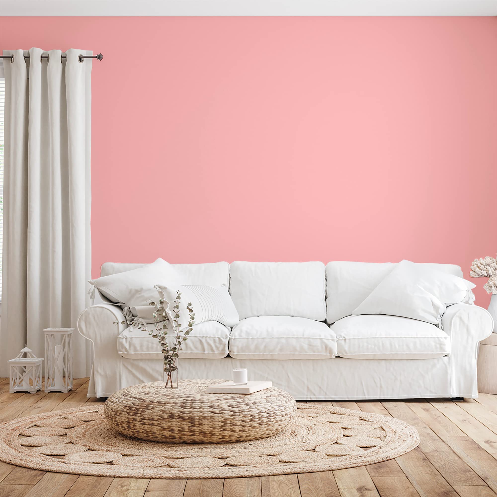 BOX DECO COULEURS Natura ekologiczna farba do wnętrz i na zewnątrz, imitacja weluru, 1 l, pudrowy róż