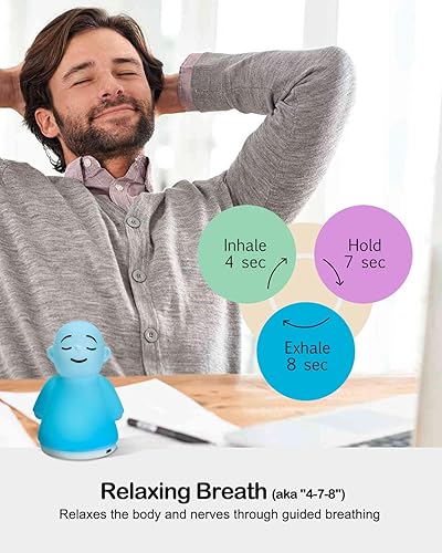 Miniatura 2 de Calma tu mente para aliviar el estrés y la ansiedad, luz nocturna para atención plena, herramienta de meditación visual guiada para mujeres y