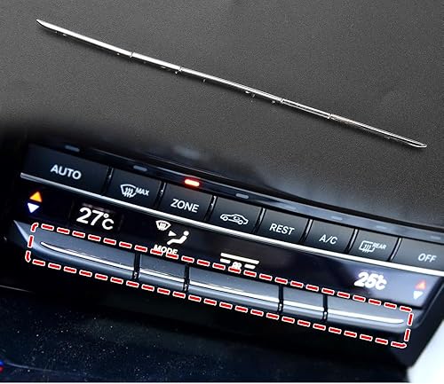 Miniatura 6 de Botones de aire acondicionado para consola de coche, decoración para Mercedes Benz Clase E W212 E300 E260 2129008808 galvanoplastia tira (no 5-1)