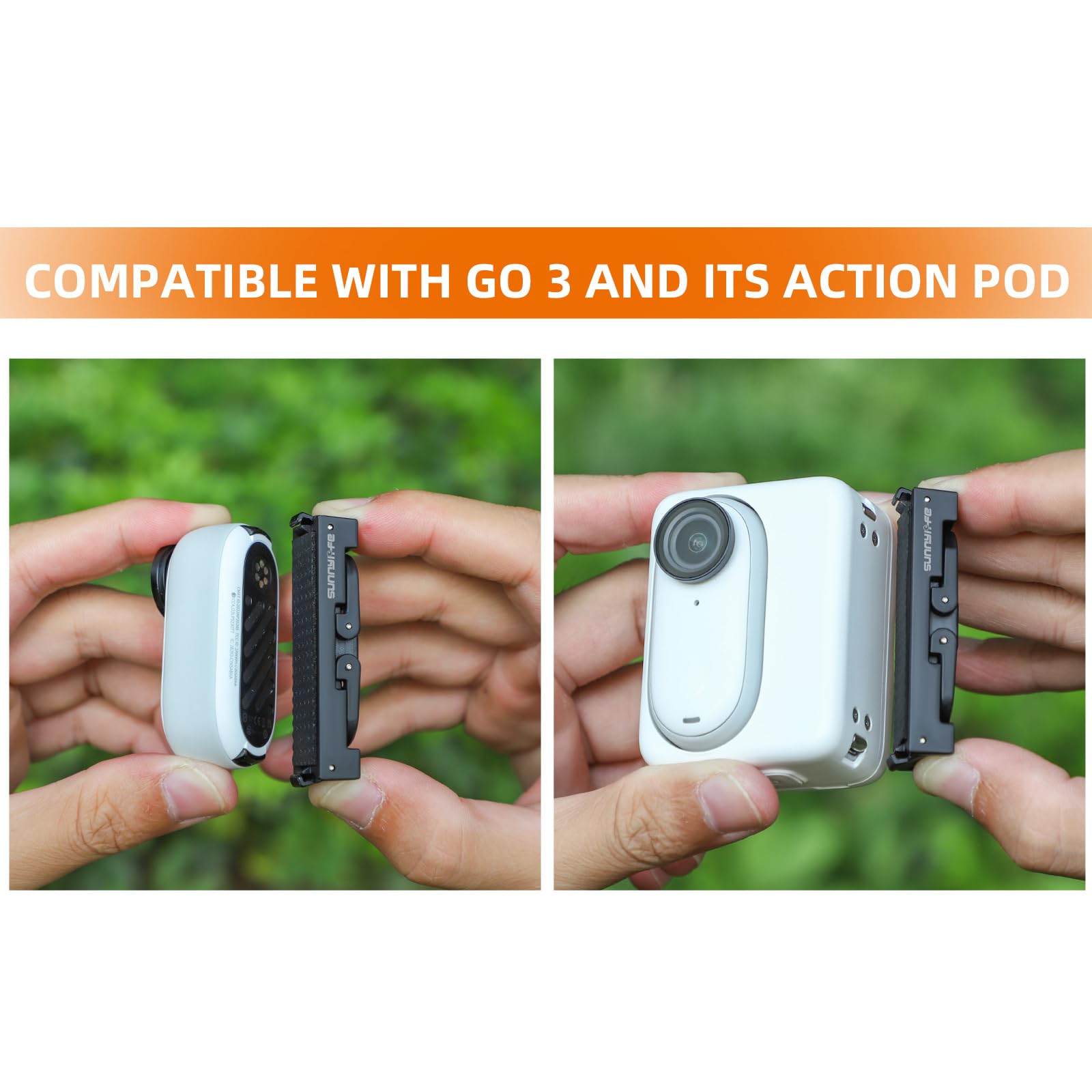 Magnetyczny adapter szybkiego zwalniania do kamery sportowej Insta360 GO 3 składany adapter uchwyt stojak 1/4 śruba i 2-bolcowy adapter do konwersji interfejsu