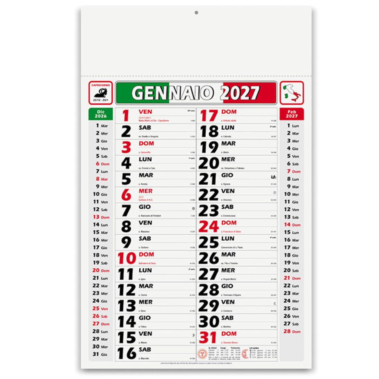 Calendari Personalizzati 2026 in Stock da 100 Pezzi Olandesi Grandi da Muro Notes sul Retro per Gadget Pubblicitari di Fine Anno e come Omaggio per i Clienti o Regali Aziendali | PA432