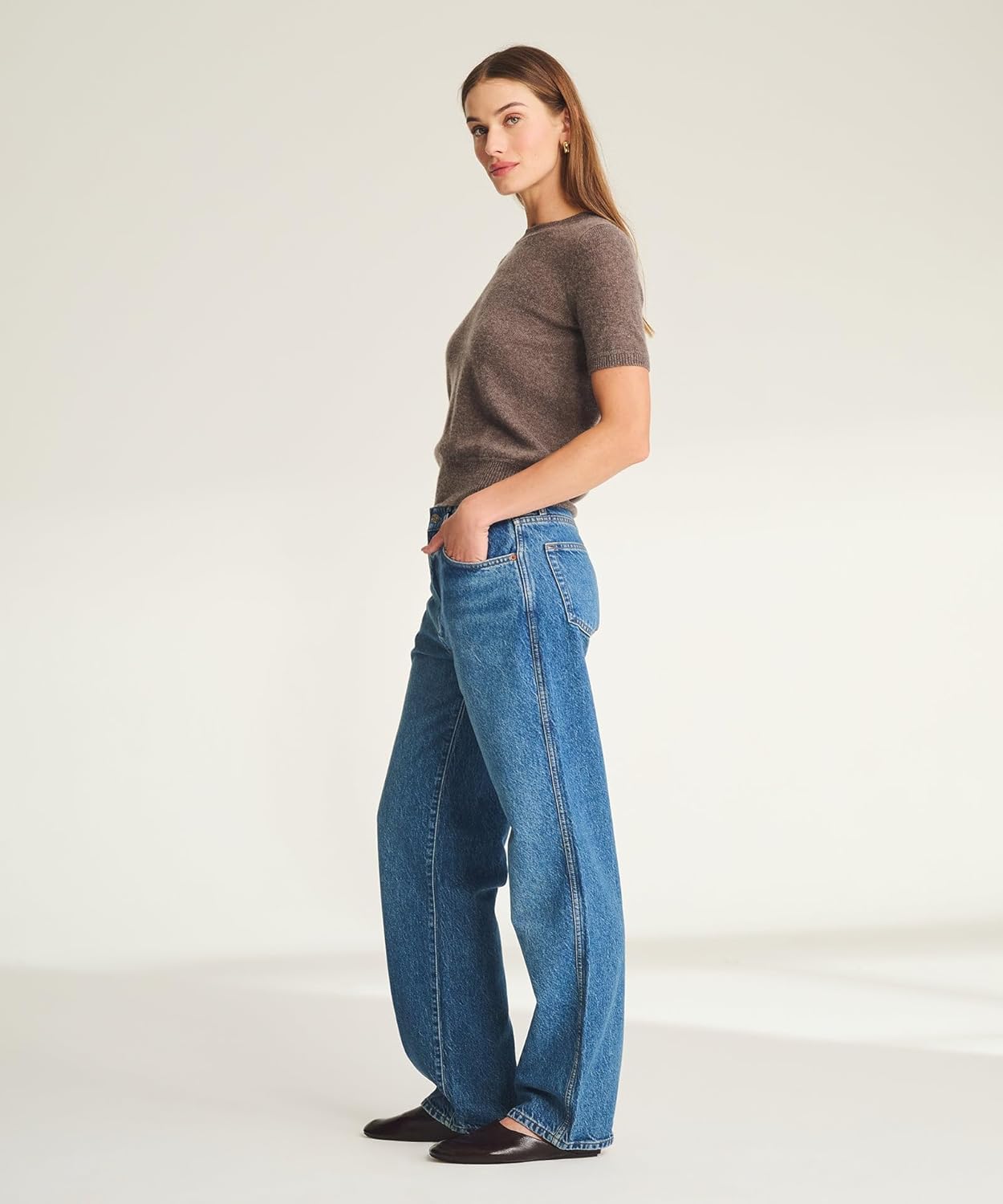 NAADAM, Lightweight Cashmere Short Sleeve Sweater - Image 3