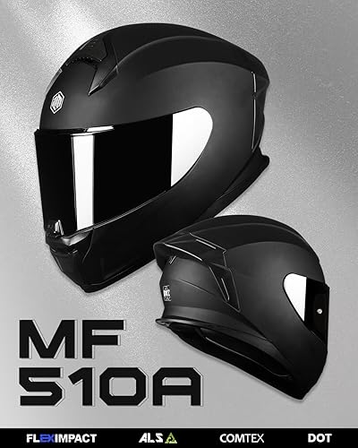 Miniatura 6 de ILM Cascos de motocicleta de cara completa para hombres y mujeres Powersports Street Racing Cascos para Motos DOT Modelo MF510A