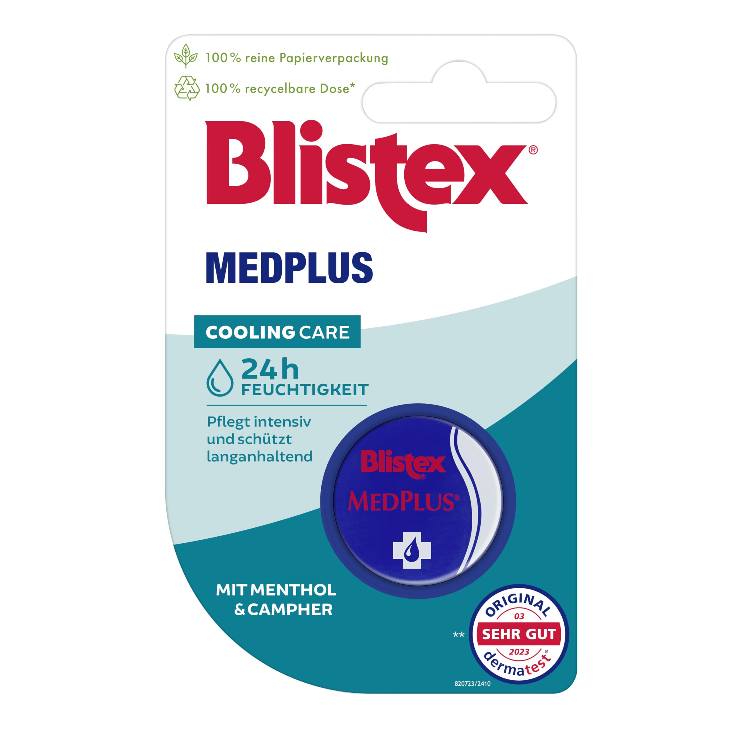 Blistex MedPlus Tiegel | Cooling Care | Pflegt intensiv & Schützt langanhaltend | 7 ml