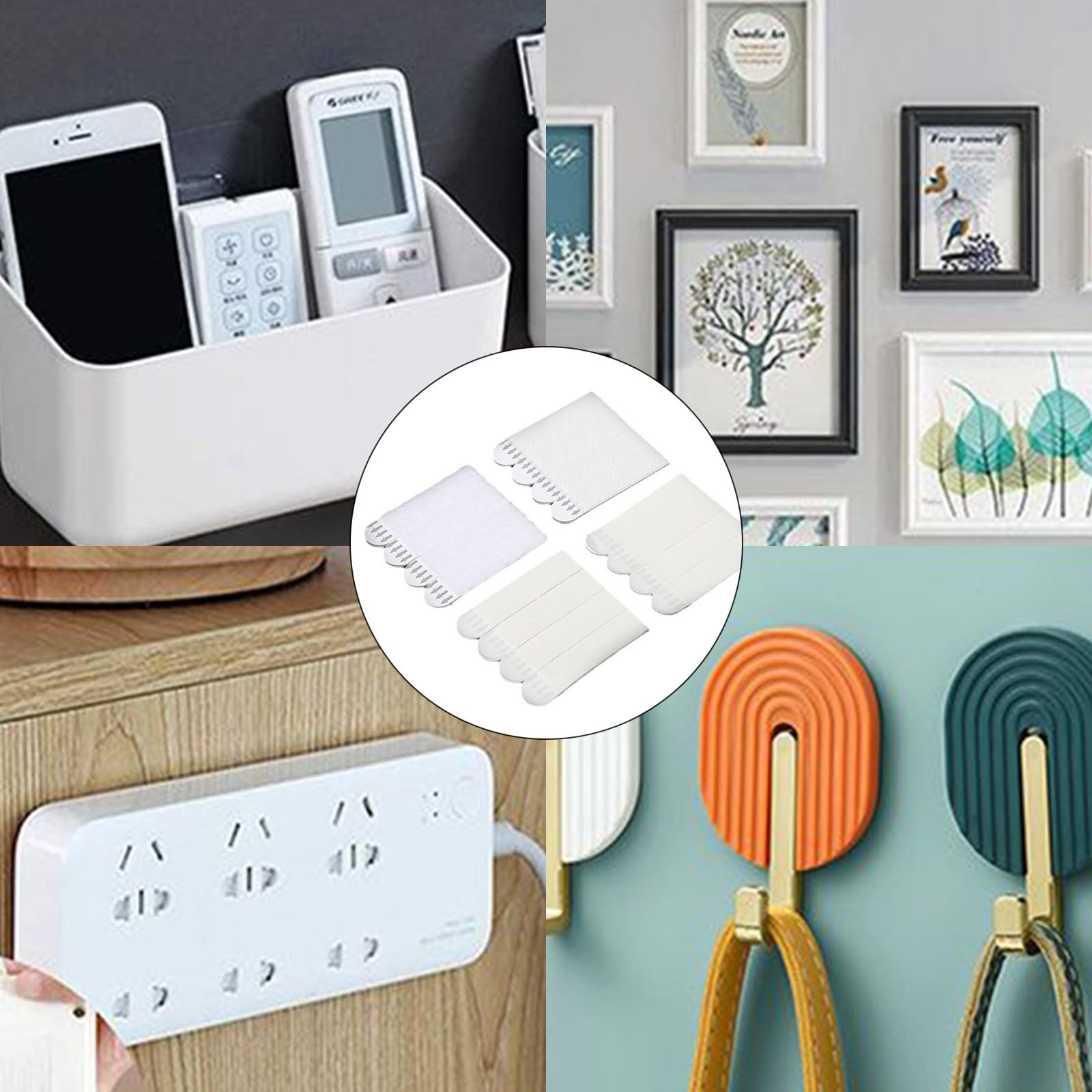 12Pcs Punchfree Frame Tape Strips Large Picture Hanging Strips No Nails Wall Hanging Strips For Frames