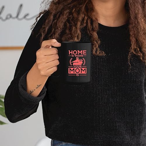 Miniatura 2 de Mothers Day Gift Idea Home Is Where Your Mom Is Perfect for Ages 221 11oz 15oz Black Coffee Mug