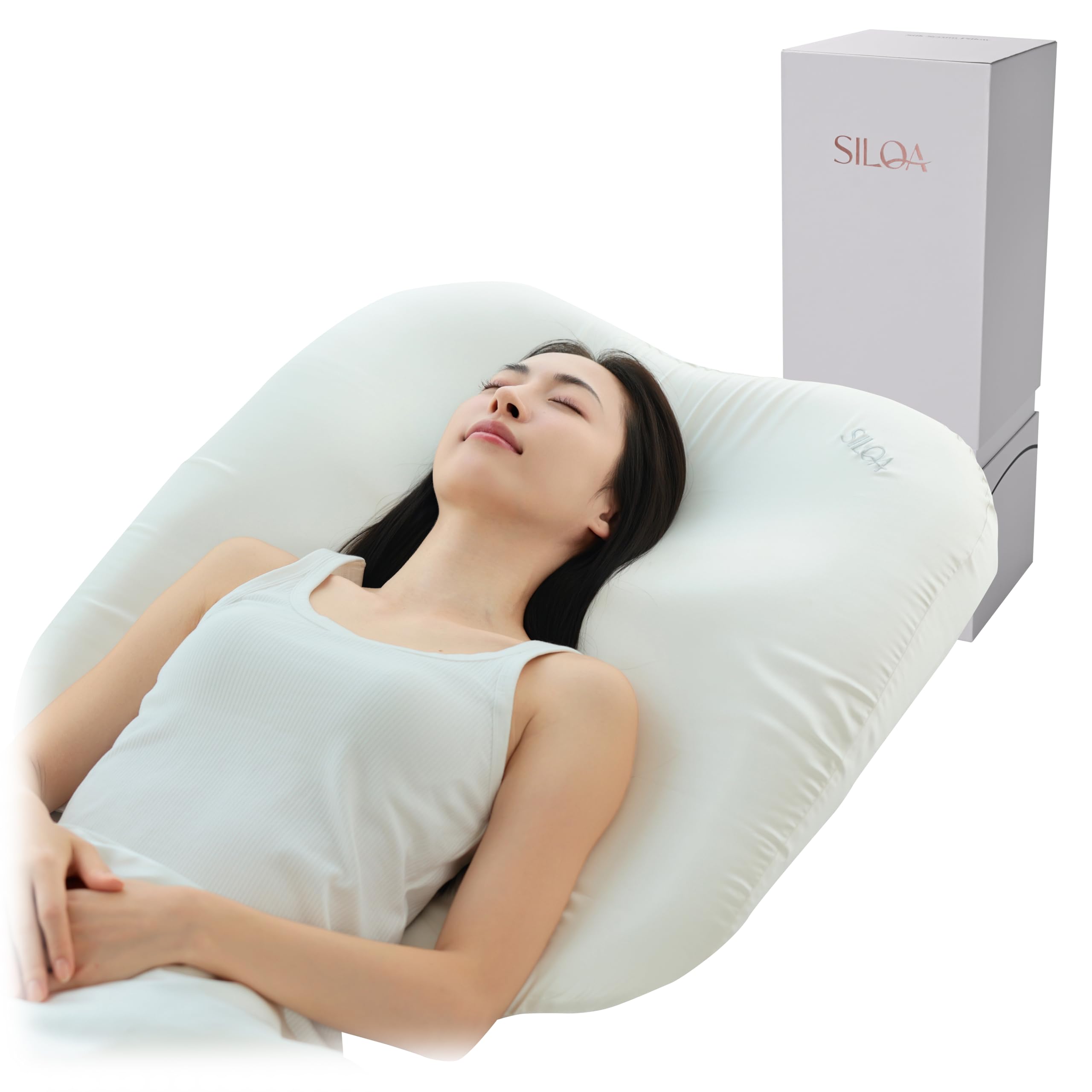 Amazon｜SILQA(シルクア)® 生シルク 巨大な枕 「摩擦・乾燥・静電気