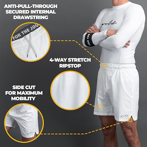 Miniatura 2 de Gold BJJ Airflex - Pantalones cortos de Jiu Jitsu - Combate corto para No Gi, Wrestling, MMA y boxeo