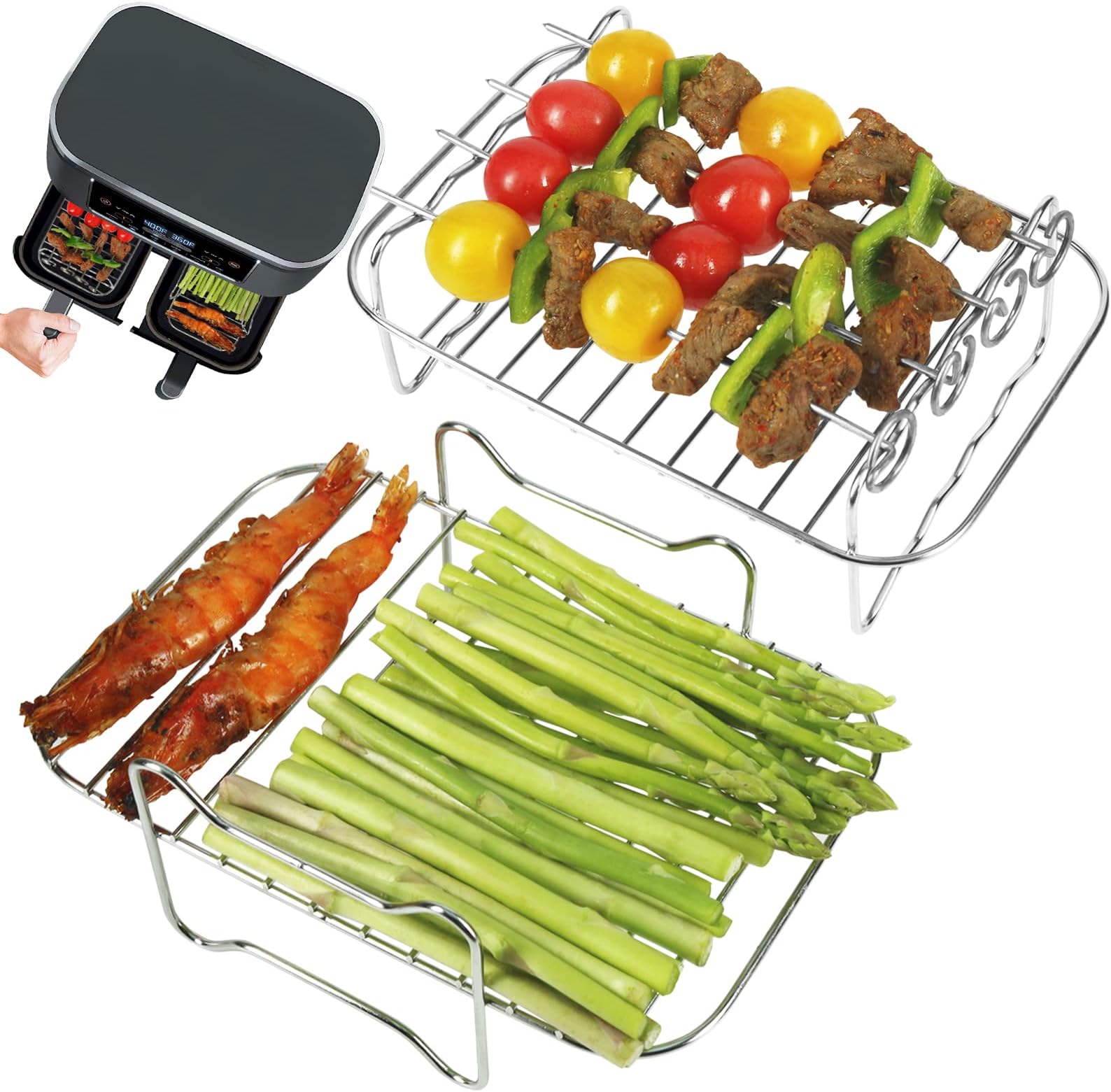 Air Fryer Rack Compatible with Ninja AF300UK AF400UK/ Tower T17088