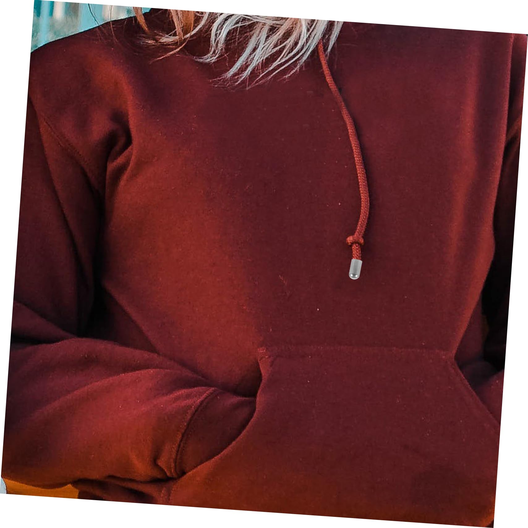 OHPHCALL Rope End Cap Bracelet 30pcs Metal Snap Rope Fittings Multi-use DIY Leather Accessory