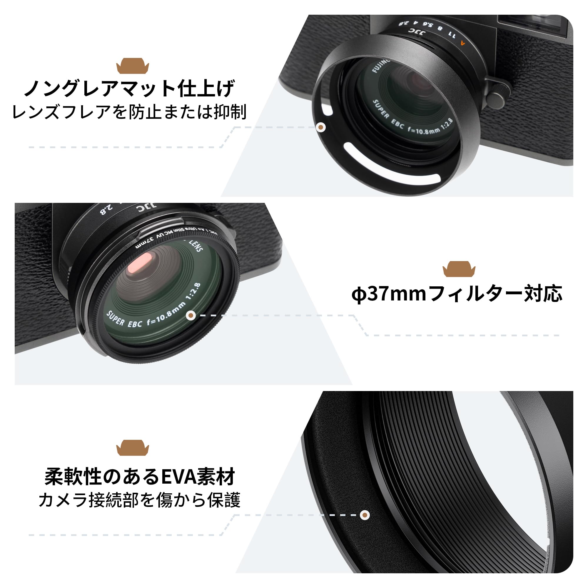 Amazon | JJC Fujifilm X-half用レンズフード + アダプタ 富士フイルム