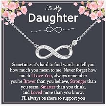 Gifts for Mom Wife Girlfriend Daughter, Infinity Necklaces for Women